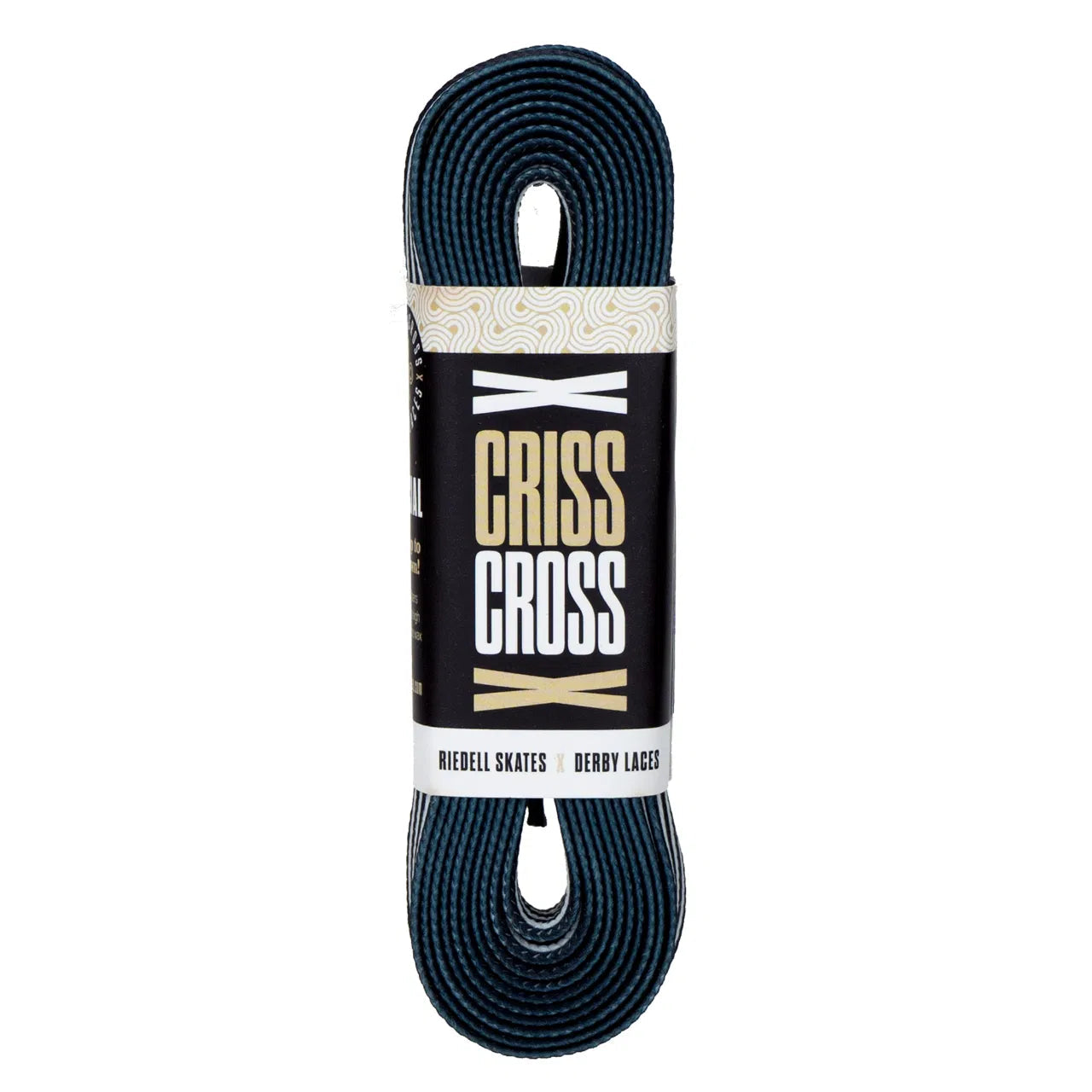 Criss Cross X Derby Laces - Official - Black/White